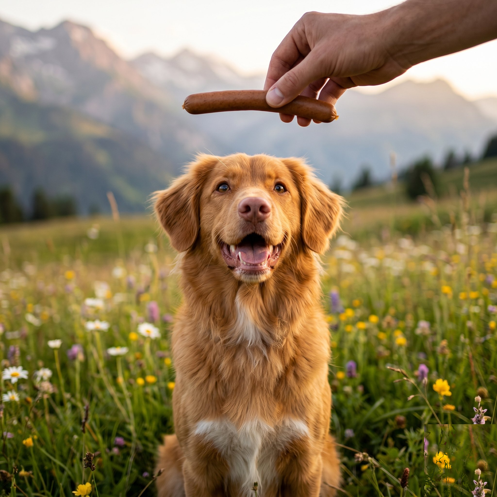 Snacks au Poulet Suisse pour Chien – Format Saucisse 8 × 20g